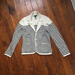 Ralph Lauren Striped Cardigan Blazer